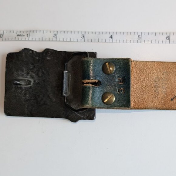 Dimensional Cast - "Ski Colorado" Belt Buckle & Belt  size 33-36 - Picture 6 of 10